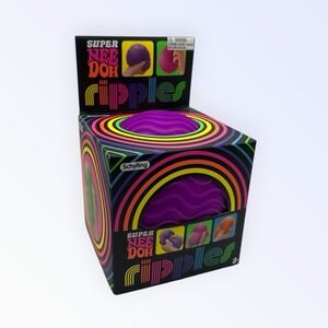 Schylling Super NeeDoh Ripples XL Purple Giant Sensory Squishy Fidget Ball NIB